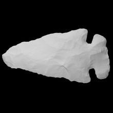biface - coads 45 -8 scan ancient stone tool weapon projectile point 3d print model - Mito3D