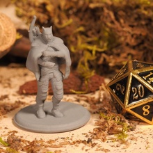 catfolk ranger tabletop archer fantasy miniatures rpg wargaming miniature boardgames bow panther 28mm dnd 32mm tabaxi 3d print model - Mito3D