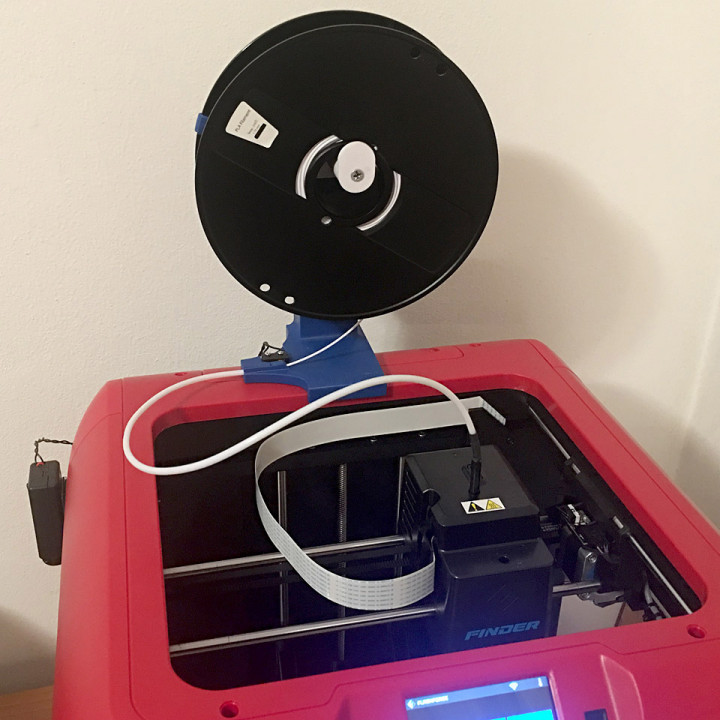Flashforge Finder endgültig Spule Halter Unterstützung Stand bauen 3d Drucker Spulenhalter 3D print model - Mito3D
