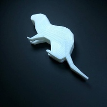 print - poly ferret toys & games lowpoly firstprint 3d print model - Mito3D