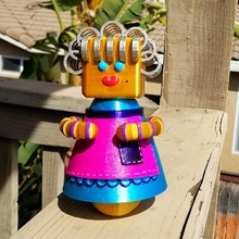büyükanne botu tinkercharacters hayran Sanat Şirin robot karakter Prusa tinkercad simya tinker karakteri 3d print model - Mito3D