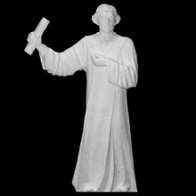 martin luther scan figure portrait square budapest reformer 3d print model - Mito3D