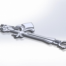 león dormido llave espada 3d print model - Mito3D