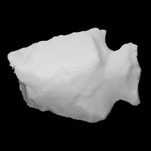 biface - coads 129-835 scan stone rock projectile point archaeology anthropology mercer 3d print model - Mito3D