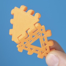 polypanels triangolo attrezzo giocattolo scatto costruzione poli pannello pannelli poliedri polypanel 3d print model - Mito3D
