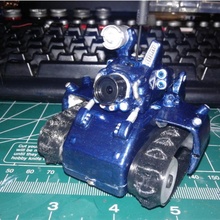 küçük sümüklüböcek fpv rc trak Led ışıklar model tank minyatür servo hayran Sanat Tinytrak 3d print model - Mito3D