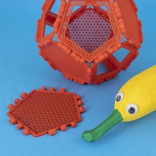 Polypanels Pentagon Werkzeug Spielzeug bauen Konstruktion poly Polyeder Paneele 3d print model - Mito3D