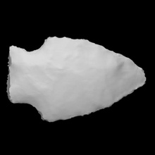 biface - coads 132-22 scan stone rock projectile point archaeology anthropology ohio 3d print model - Mito3D