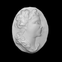 zefiro scansione Dio testa mitologia scultura vento marmo sollievo occidentale 3d print model - Mito3D