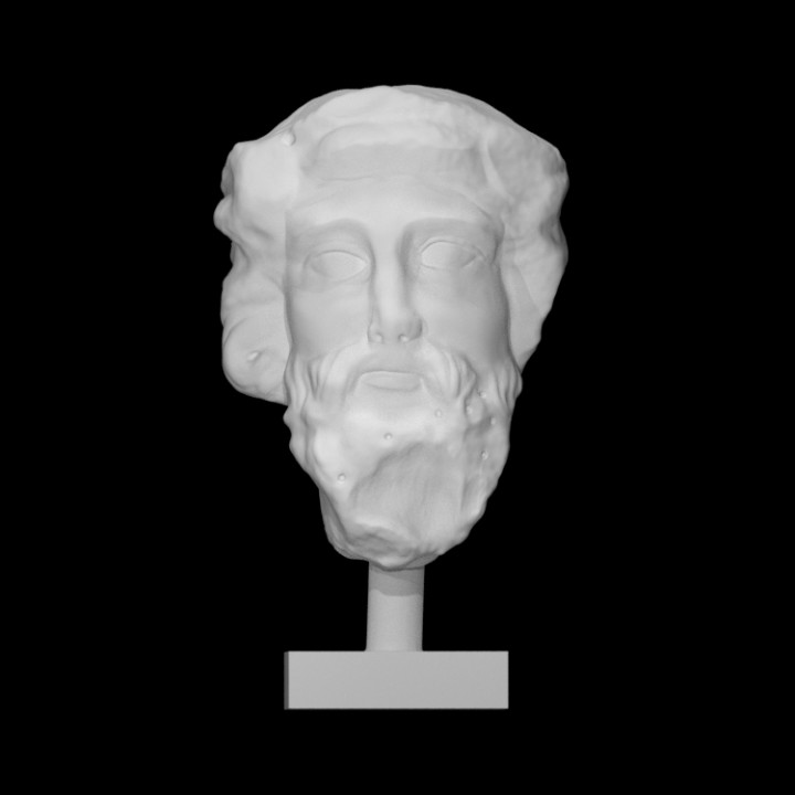 herm dioniso scansione Dio testa mitologia ritratto Zeus Ermete 3D print model - Mito3D