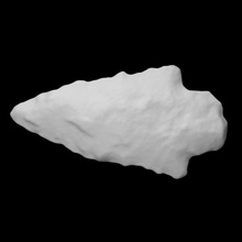 biface - coads 156-49 scan stone rock projectile point archaeology anthropology 3d print model - Mito3D