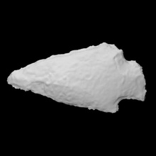 biface - coads 211-30 scan stone rock point archaeology anthropology 3d print model - Mito3D