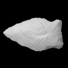 biface - coads 216-3 scan stone rock point archaeology anthropology 3d print model - Mito3D