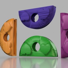 chiave copertina guaina cuori remixare divertimento maneggevole portachiavi Portachiavi pratico keycover soluzione idealab 3d print model - Mito3D