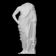 statue asclépios analyse Dieu grec romain sculpture marbre copie statuette timothéos 3d print model - Mito3D