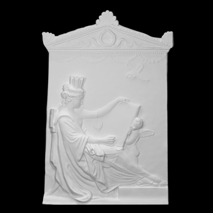 giustiniani stele scan art sculpture marble canova italy relief neoclassical antonio-canova 3D print model - Mito3D