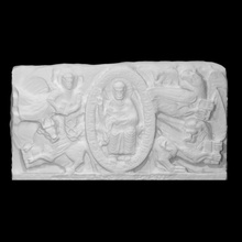 sollievo raffigurante grifoni Gesù scansione animali scultura calcolo marmo tori angeli 3d print model - Mito3D