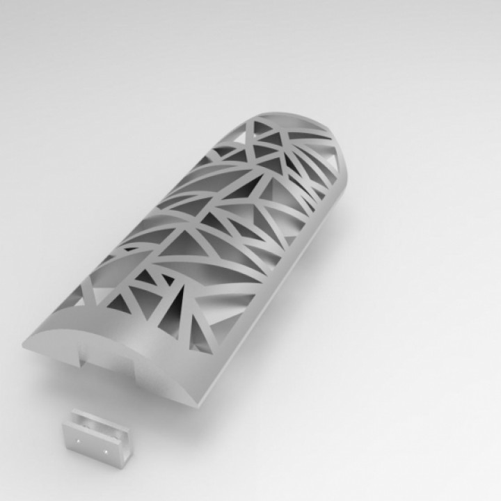 geometrik baş telefon standı 3D print model - Mito3D