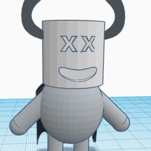design character marshmello TinkerCharacters myminifactory tinkercad 3d print model - Mito3D