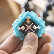 Polypanels Quadrat Doppler verbinden einrasten Verbinder doppelt poly Panel Paneele passen Spezialität 3d print model - Mito3D