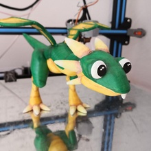 Drachen Basteln Tinkercharacters 3d print model - Mito3D
