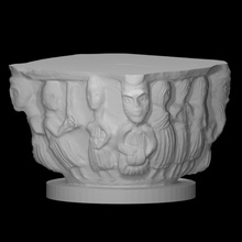 capital funeral procession scan column sculpture stone marble 3d print model - Mito3D