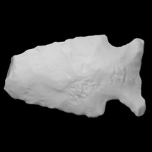 biface coads 40 689 analyse calcul Roche projectile point archéologie silex anthropologie Ohio crête 3d print model - Mito3D