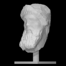 herm hermes scan greek head mythology portrait roman sculpture marble padova alkamenes 3d print model - Mito3D