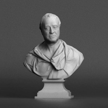 señor marca Stuart Pleydell escanear busto escultura mármol v amp mark stuart pleydell national trust 3d print model - Mito3D