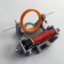 elektrik motor aa pil Kulp destek Eğitim Bilim 3d print model - Mito3D