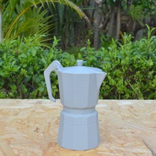 moka pentola vaso bar caffè fioriera 3d print model - Mito3D