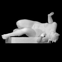 la rivi river der fluss scan mythology sculpture statue stone water woman religion 3dprint snake 3dscan perseus 3d print model - Mito3D