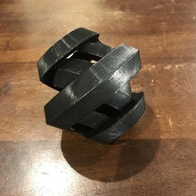 geschichtet Hexasphericon geometrisch Spielzeuge 3d print model - Mito3D