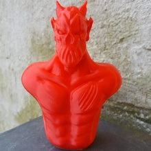 thedude fan art demon bust human zbrush sculpt 3d print model - Mito3D