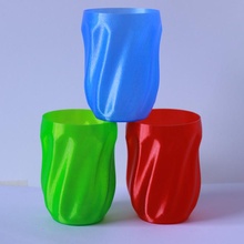 petg tazza colorato cucina bicchiere acqua plastica 3d print model - Mito3D
