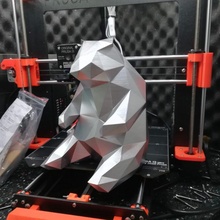panda poli lowpoly 3d print model - Mito3D
