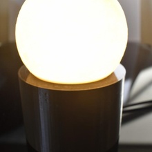 Facile lune lampe base supporter 3d print model - Mito3D