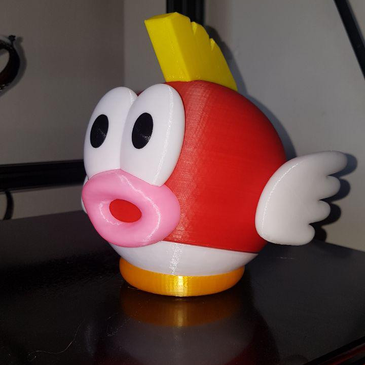 pigro multicolore Mario odissea nintendo switch super mario odyssey cheep 3D print model - Mito3D