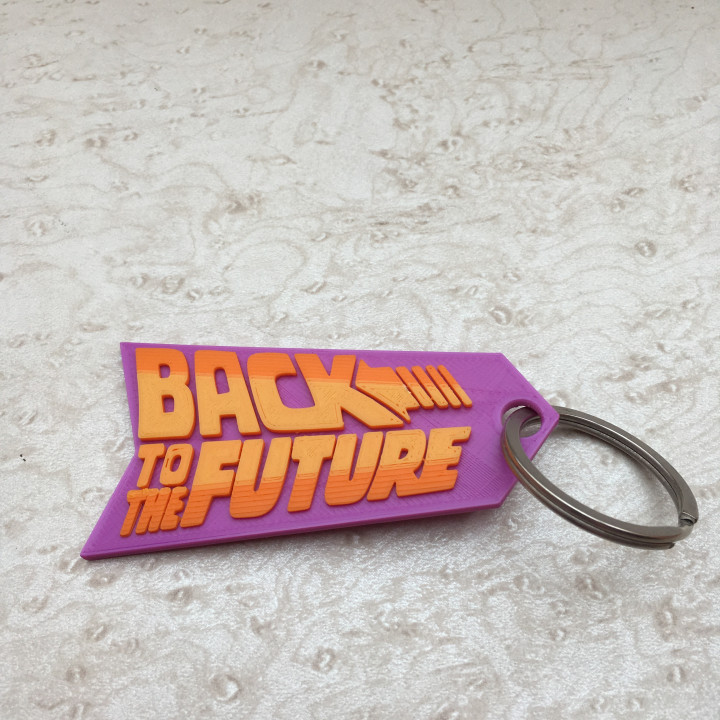 future keychain 1980 backtothefuture dolorean retourverslefutur 3D print model - Mito3D
