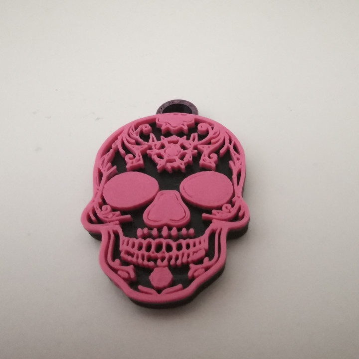 mexicano cráneo llavero calavera mexicana 3D print model - Mito3D