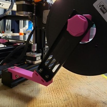 ender 3 pro filament spool holder - longer heavy duty 3d printer pla creality 3d print model - Mito3D