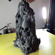 crânio Rocha Horror Stein sch del berg tot osso 3d print model - Mito3D