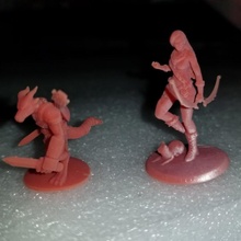 bois elfe chat table archer héros ranger dnd donjon dragons 3d print model - Mito3D