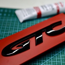 opel astra gtc logo ventilador Arte etiqueta 3d print model - Mito3D