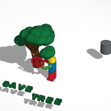 save trees 3d print model - Mito3D