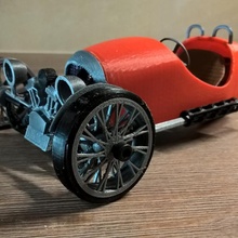 Morgan Wheeler Modell Dreirad 3d print model - Mito3D