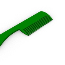 pettine bathroom comb design hair decor personal beauty 3d print model - Mito3D