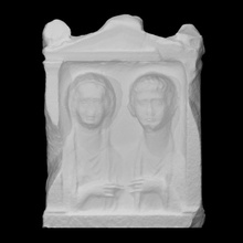 funerária estela tito Castrucii opsidia Varredura escultura grave alívio 3d print model - Mito3D