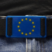 ceinture Boucle européen syndicat agrafe drapeau L'Europe Union européenne 3d print model - Mito3D
