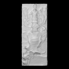 manteau bras Pesaro famille analyse sculpture calcul Italie soulagement crête high relief coat of arms tige 3d print model - Mito3D